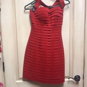 Sherri Hill size 4 banded red dress